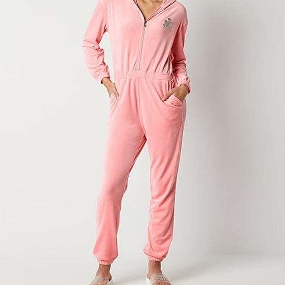 Juicy Couture Pants - JUICY by Juicy Couture - Pink Velour Jumpsuit CP1